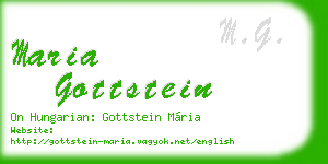 maria gottstein business card